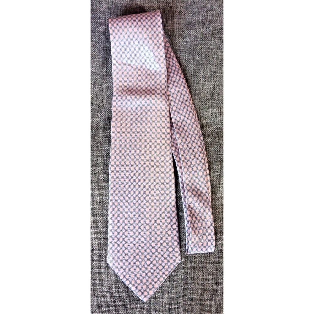 Tie 70s 80s 90s Y2K Mens Moda Campia Silk Pink Blue Yellow 3.75 Wide 61 Long